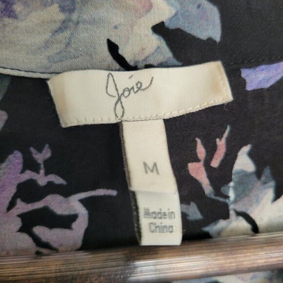 Joie floral  blouse silk 100% size M‎ - Picture 2 of 8